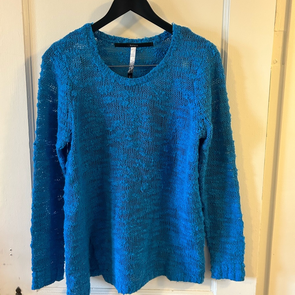 Kensie Electric Blue Women's Crew Neck Sweater